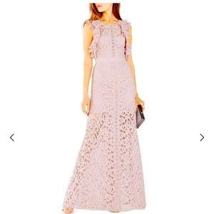BCBGMaxAzria Geanna Lace Blocked Gown